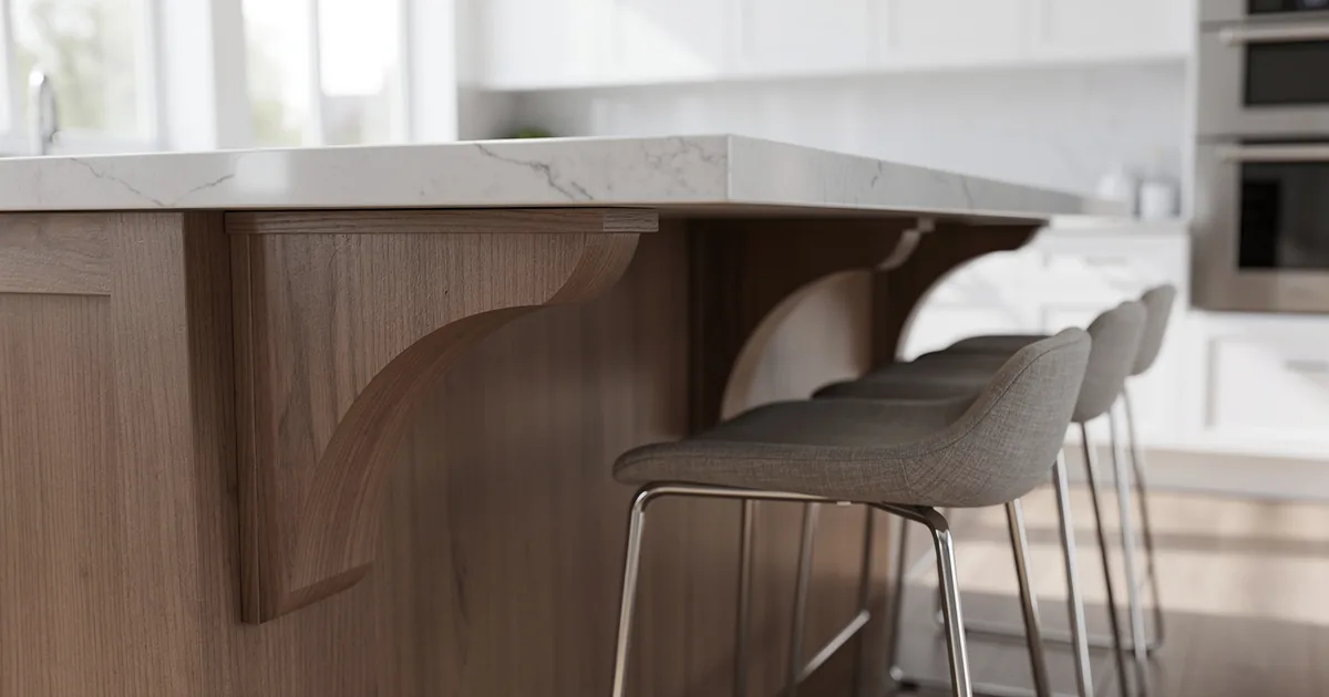 How Much Overhang Can Your Kitchen Island Countertop Handle?